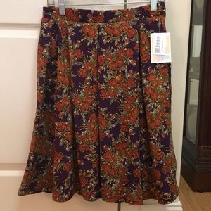 NWT Lularoe purple floral Madison skirt